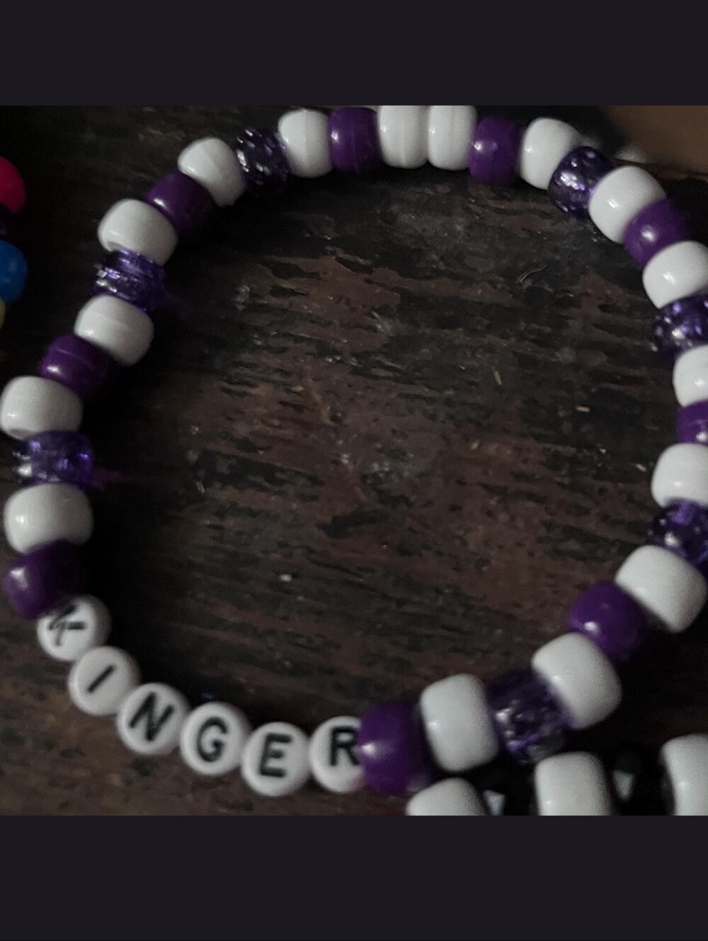 'Kinger' The Amazing Digital Circus Inspired Handmade Kandi Beaded Bracelet